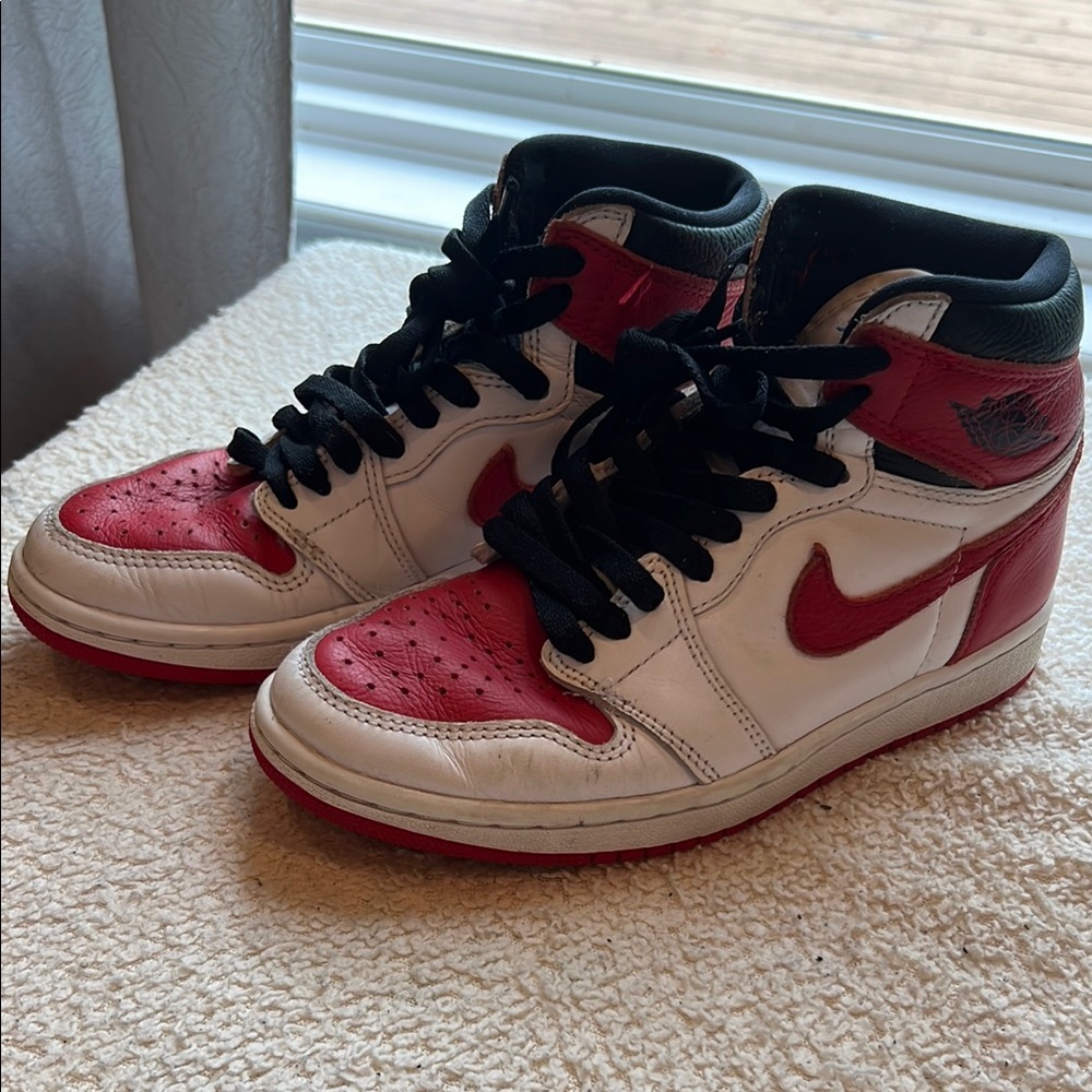 Jordan Kids Shoes Red and White
